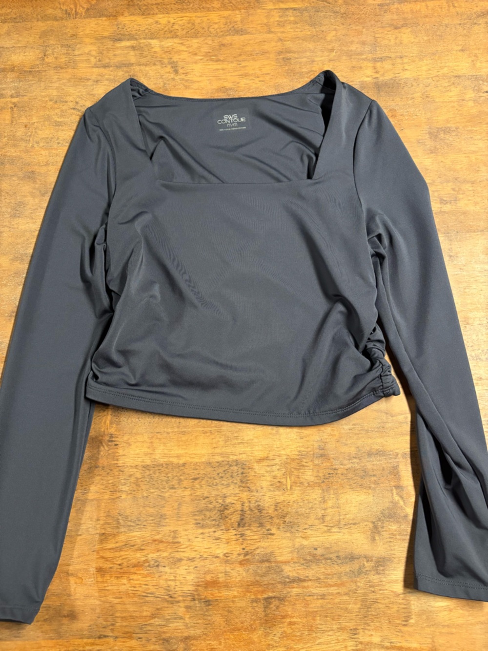 Classic Long Sleeve Top in Dark Charcoal